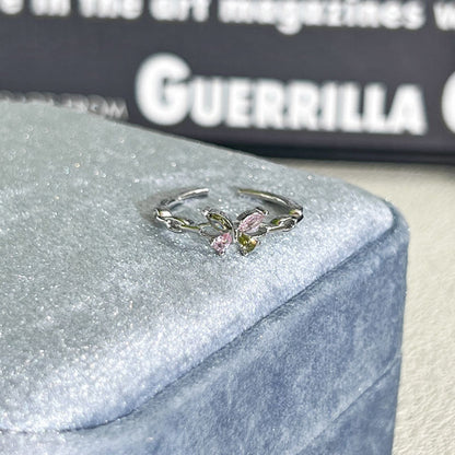 Shiny Diamond Female Cold Wind Simple Korean Style Niche Rings - Daebak