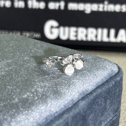 Shiny Diamond Female Cold Wind Simple Korean Style Niche Rings - Daebak