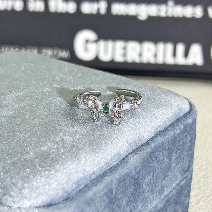Shiny Diamond Female Cold Wind Simple Korean Style Niche Rings - Daebak