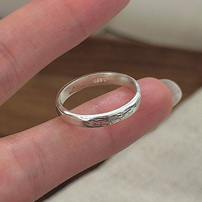 Sier Korean Style Niche Design Retro Simple Ring - Daebak