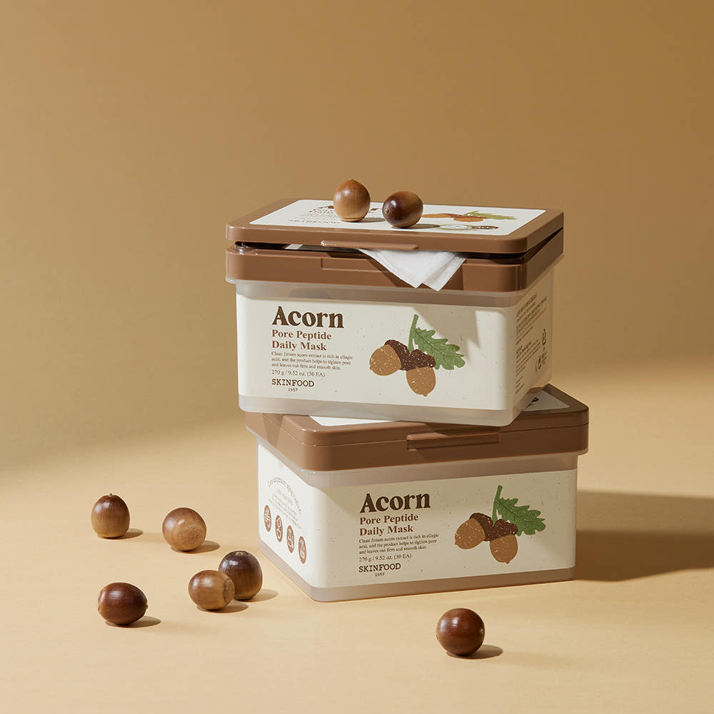 SKINFOOD Masque quotidien Acorn Pore Peptide 270g/30ea