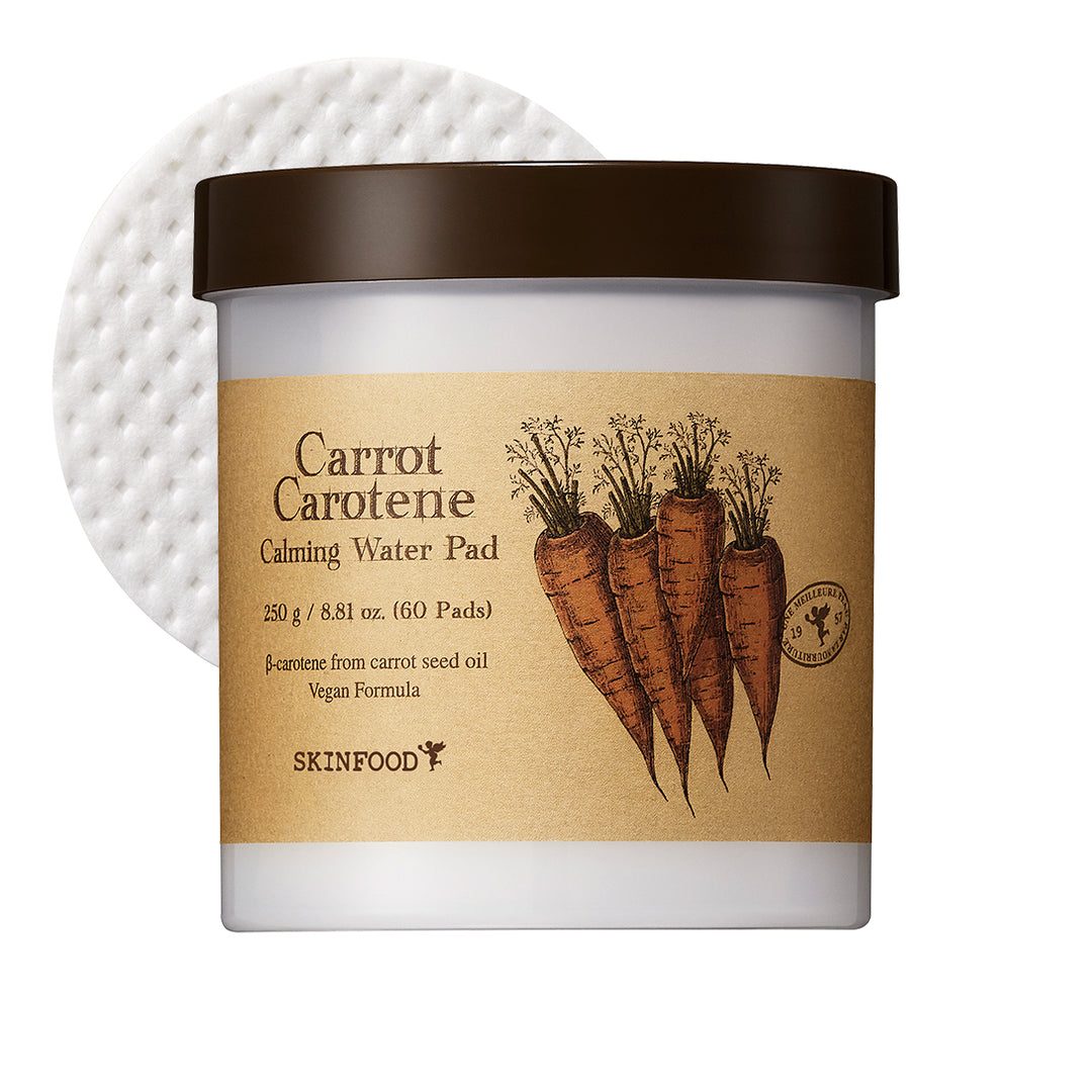 SKINFOOD Karotten-Carotin-beruhigendes Wasserpad 250g (60 Pads)