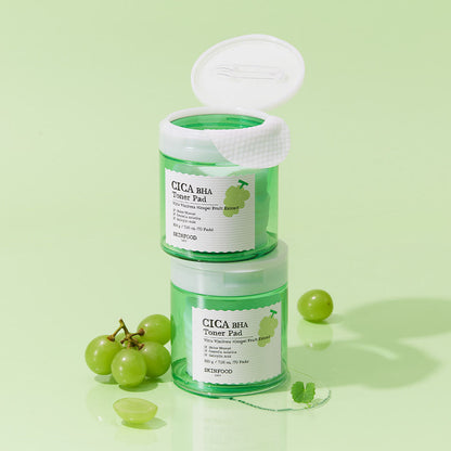وسادات تونر SKINFOOD Shine Muscat Cica BHA، 200g/70ea