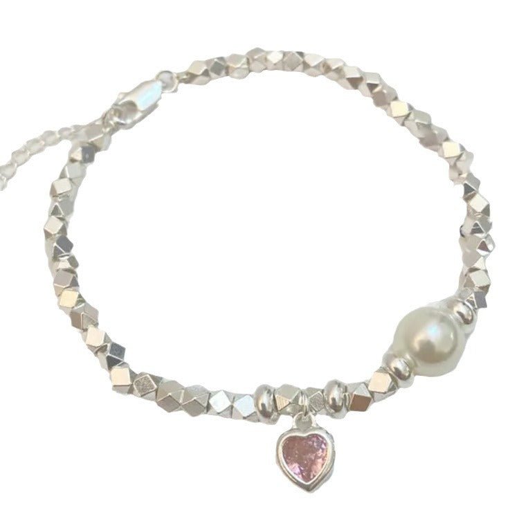 Small Pieces Of Sier Pearl Female Korean Style Niche Simple Bracelets - Daebak