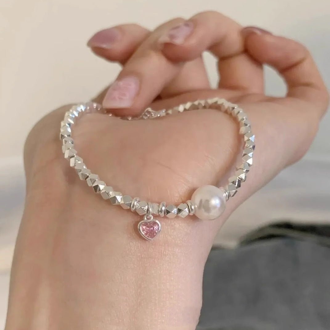 Small Pieces Of Sier Pearl Female Korean Style Niche Simple Bracelets - Daebak
