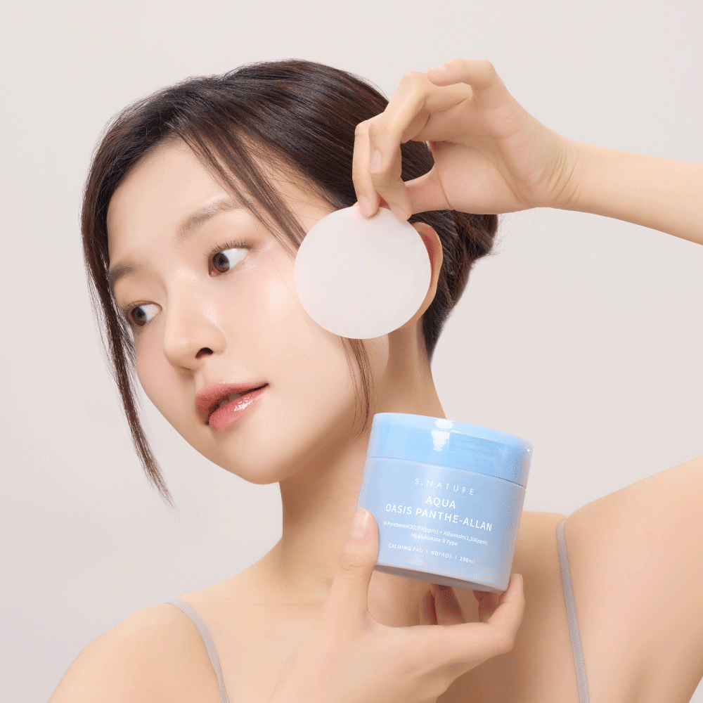 S.NATURE Aqua Oasis Panthe-Allan Calming Pad 60P 190ml - Daebak
