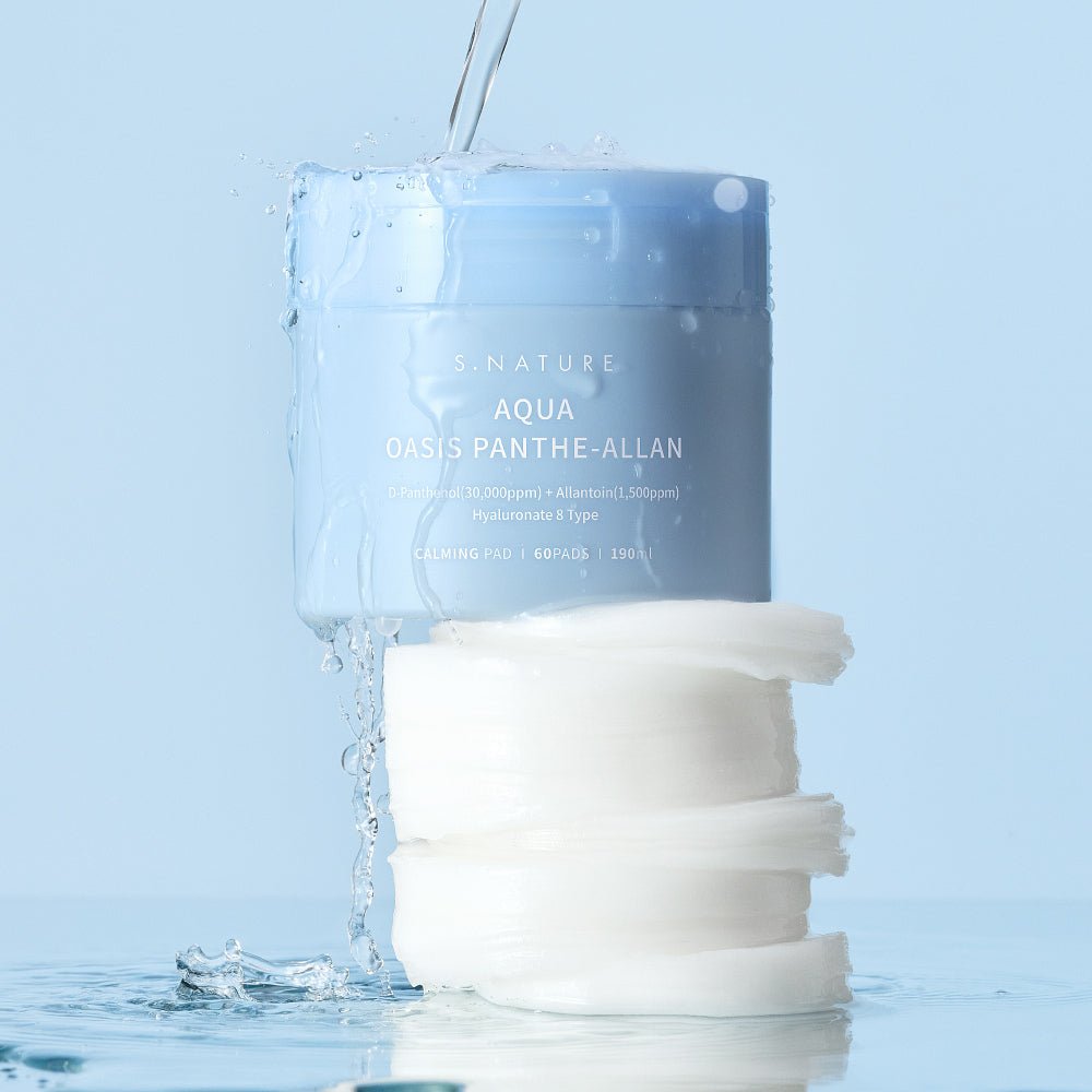 S.NATURE Aqua Oasis Panthe-Allan Calming Pad 60P 190ml - Daebak