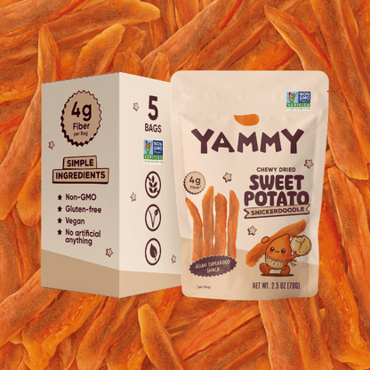 Snickerdoodle Chewy Dried Sweet Potato – Sweet Asian Snack (Pack of 5) - Daebak