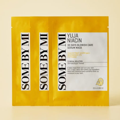 [SOME BY MI] Yuja Niacin Blemish Care Serum Mask 25g*10ea - Daebak