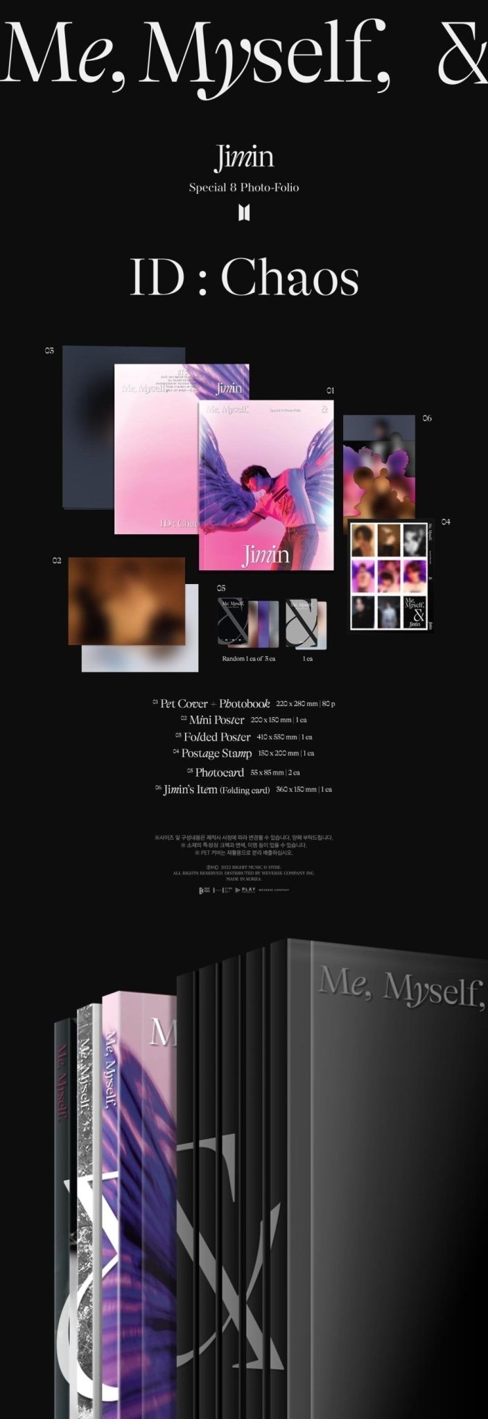 Special 8 Photo-Folio Me, Myself, and Jimin 'ID: Chaos' - Daebak
