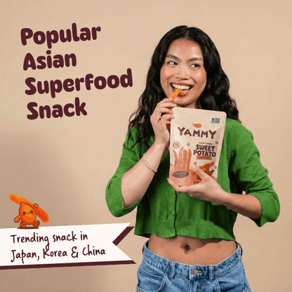 Sriracha Chewy Dried Sweet Potato – Spicy Asian Snack (Pack of 18) - Daebak