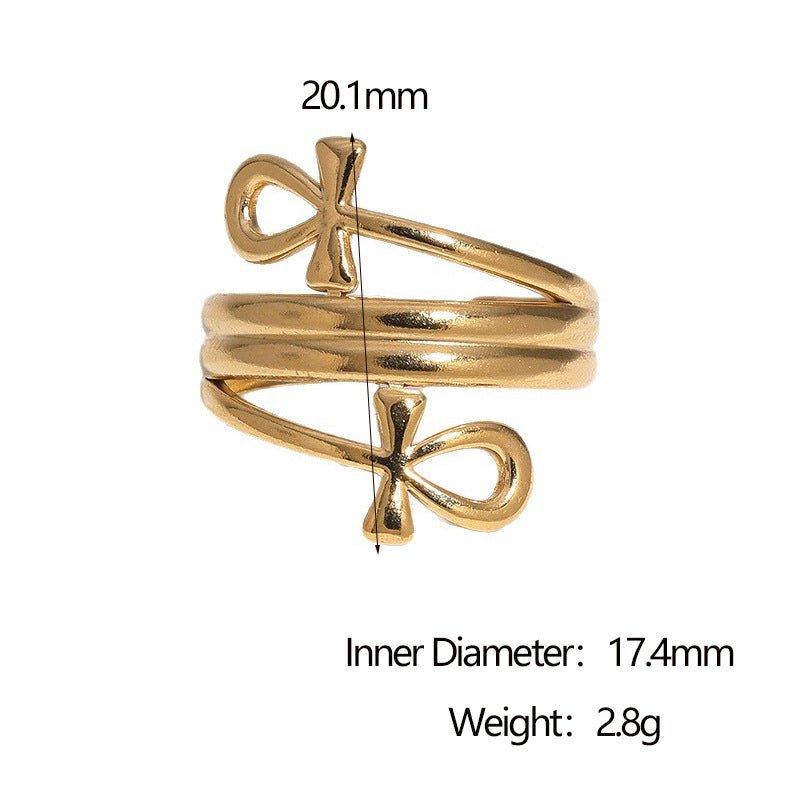 Steel Open Fashion Korean Style Bow Ring - Daebak