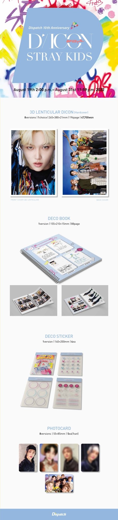STRAY KIDS [D'Festa] 3D Lenticular DICON - Daebak