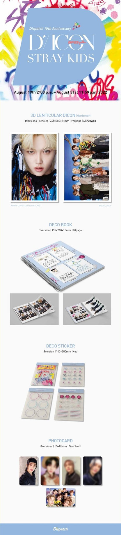 STRAY KIDS [D'Festa] 3D Lenticular DICON - Daebak