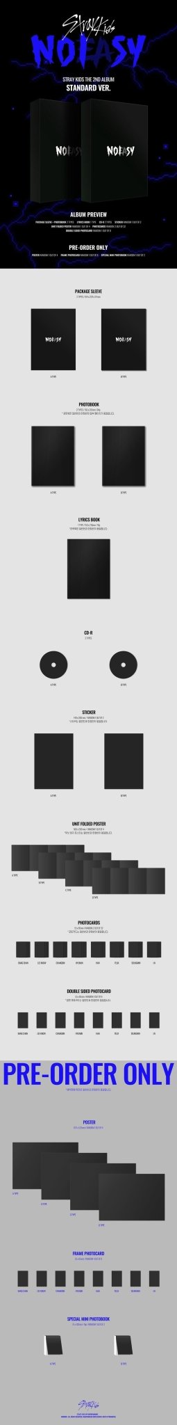 Stray Kids - NOEASY (2nd Album) Standard Version - Daebak