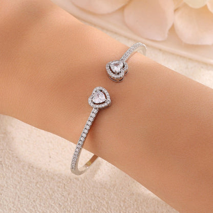 Style Korean Zircon Full Diamond Sweet Everyday Joker Bracelet - Daebak