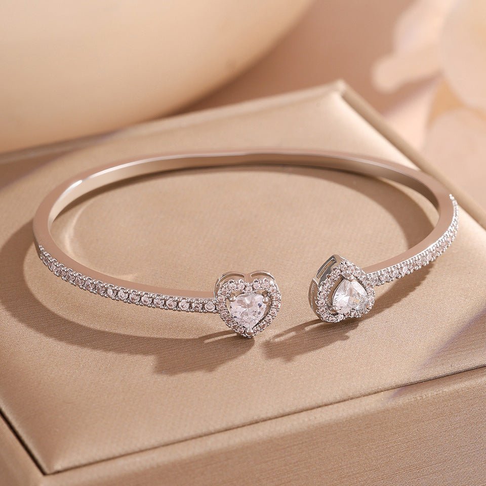 Style Korean Zircon Full Diamond Sweet Everyday Joker Bracelet - Daebak