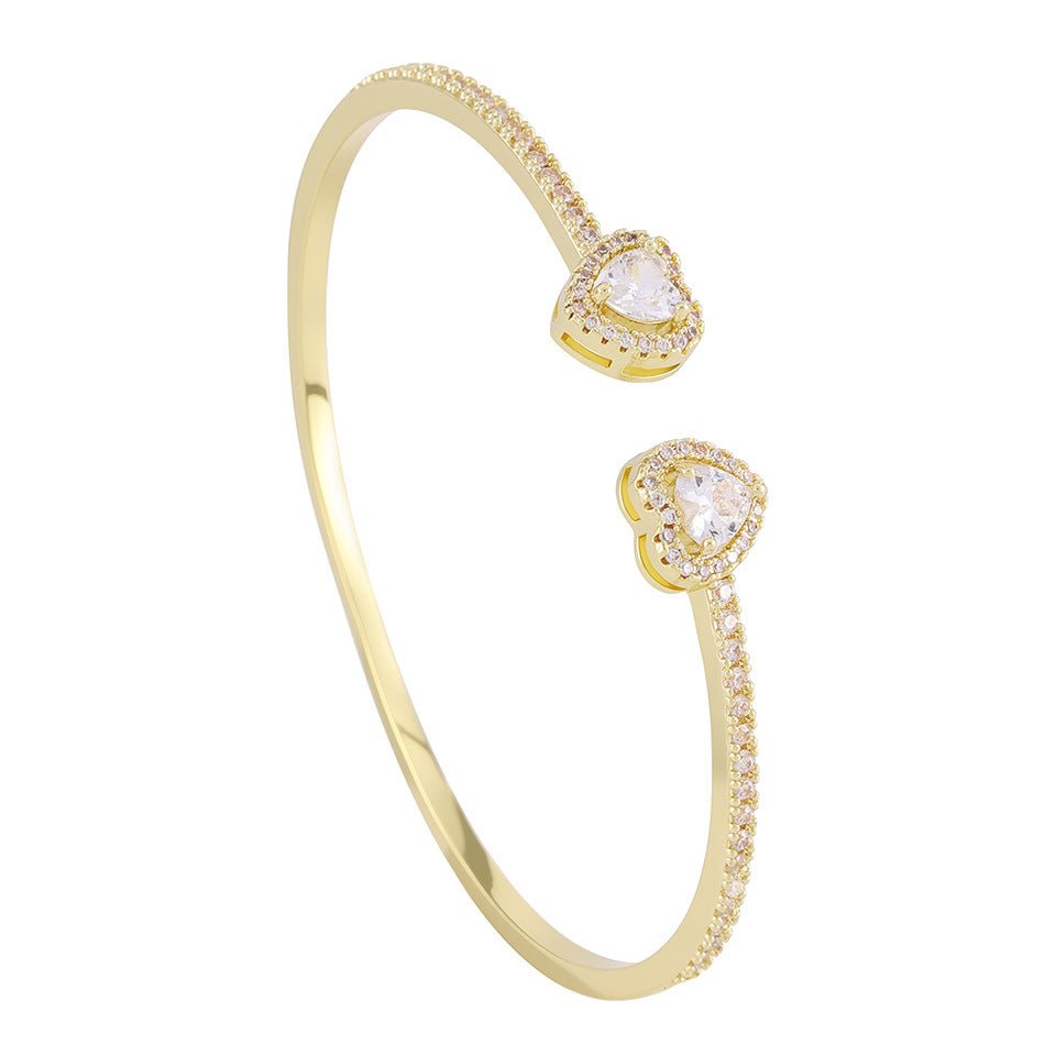 Style Korean Zircon Full Diamond Sweet Everyday Joker Bracelet - Daebak