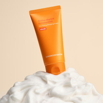 Espuma de Limpeza Batida Vita Tonificante com Astaxantina Marinha Active da SUNGBOON EDITOR 120g