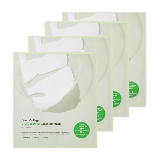 Mascarilla calmante de colágeno profundo, centella y árbol de té de SUNGBOON EDITOR 37g X 4uds