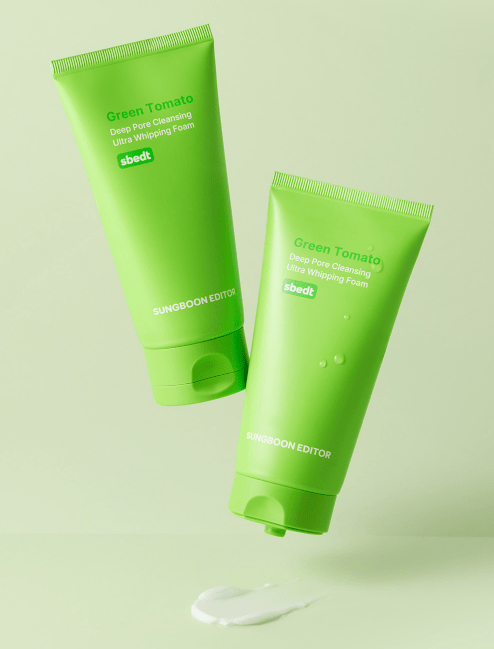 SUNGBOON EDITOR Green Tomato Deep Pore Cleansing Ultra Whipping Foam 120g - Daebak