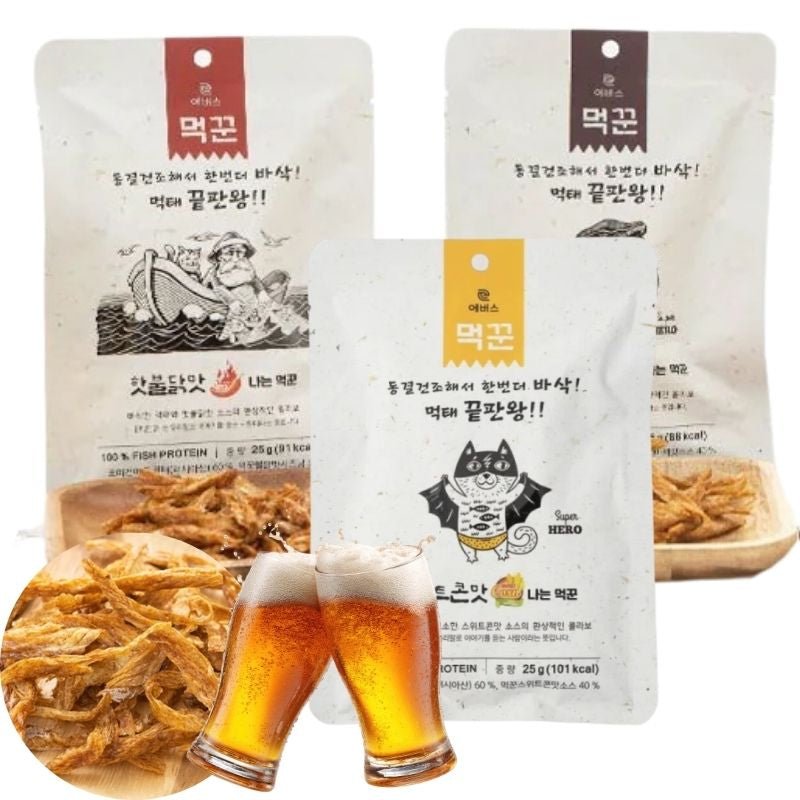Sweet Dried Pollock Snack 3 Set 🍺 - Daebak