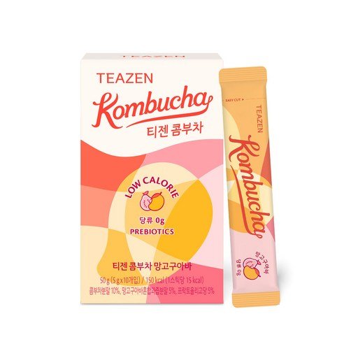 [TEAZEN] Kombucha Mango & Guava (10 Sticks) - Daebak