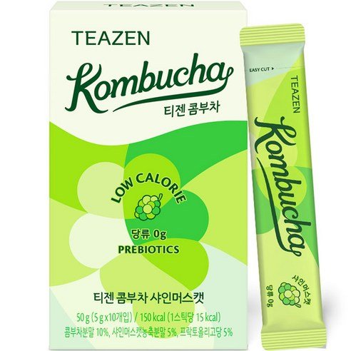 [TEAZEN] Kombucha Shine Muscat (10 Sticks) - Daebak