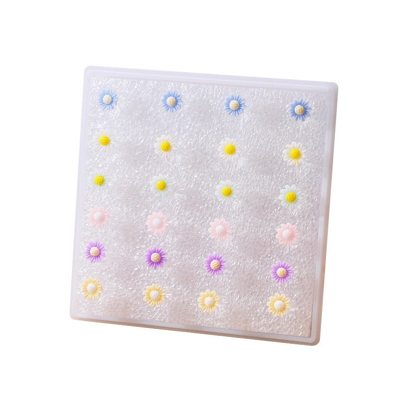 Temperamental Minority Exquisite Camellia Cherry Blossom Korean Stud Earrings - Daebak