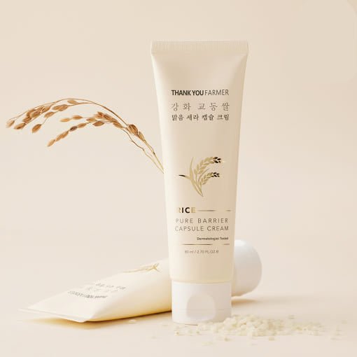 [THANK YOU FARMER] Rice Pure Barrier Capsule Cream 80ml - Daebak