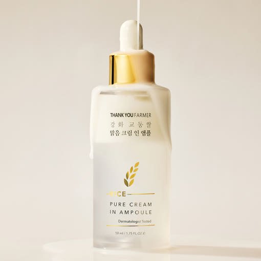 [THANK YOU FARMER] Rice Pure Cream In Ampoule 50ml - Daebak
