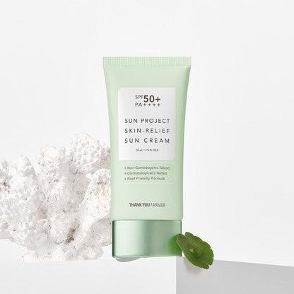 [THANK YOU FARMER] Sun Project Crème solaire apaisante SPF50+ PA++++ 50ml