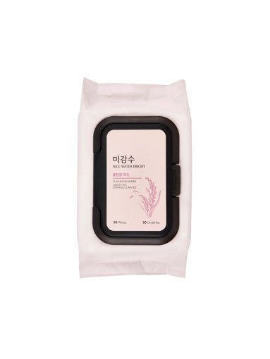 THE FACE SHOP Rice Water Bright Cleansing Wipes 50 Sheets - Daebak
