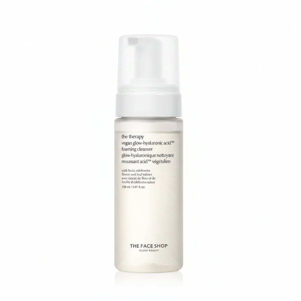 The Face Shop The Therapy Veganer aufhellender Reinigungsschaum mit Hyaluronsäure 150ml