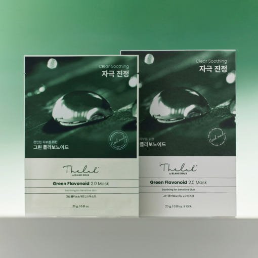 [THE LAB By BLANC DOUX] Green Flavonoid 2.0 Mask 23g x 10ea - Daebak