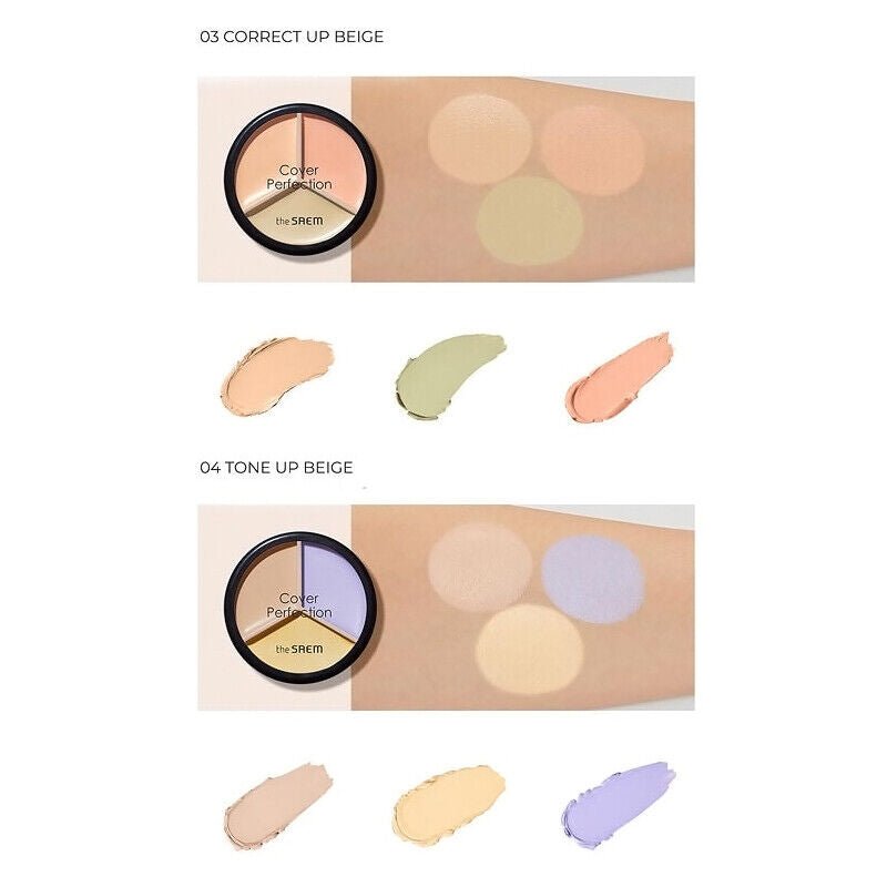 the SAEM Cover Perfection Triple Pot Concealer 4.5g*3 - Daebak