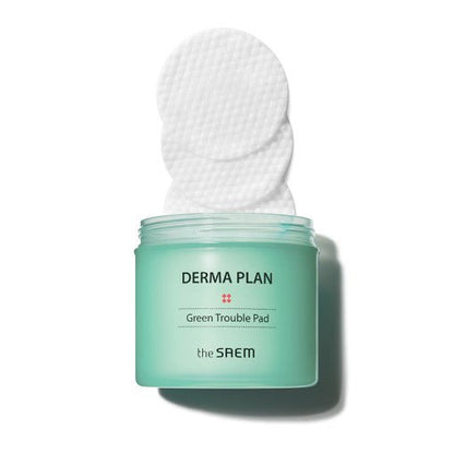 The SAEM Derma Plan Green Trouble Pad 145ml(70ea) - Daebak
