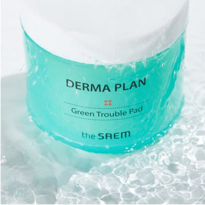 The SAEM Derma Plan Green Trouble Pad 145ml(70ea) - Daebak