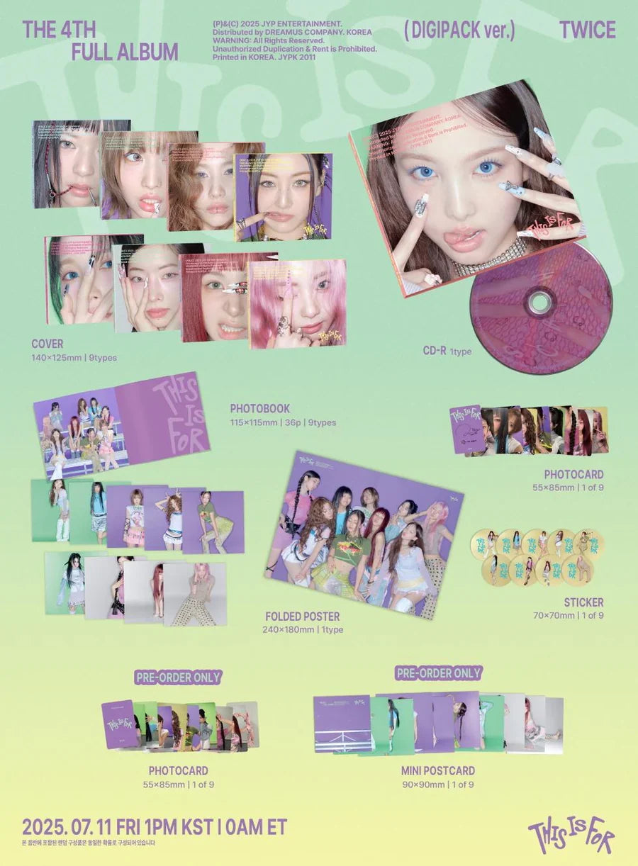Twice 4th Album This is For (Digipack)
