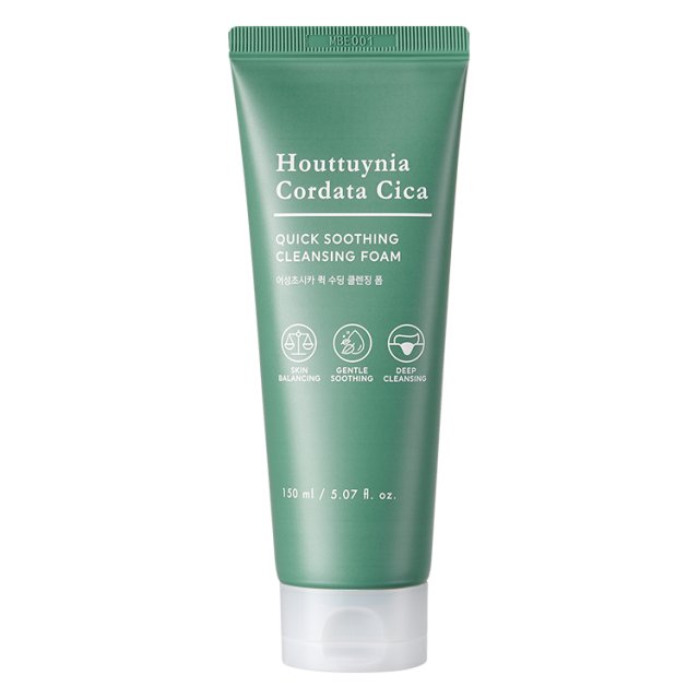 TONYMOLY Schiuma detergente lenitiva rapida alla houttuynia cordata e cica 150ml