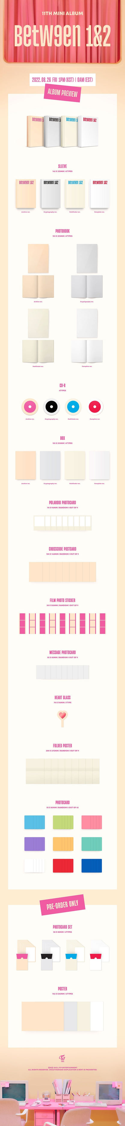 TWICE - BETWEEN 1&2 Mini Album