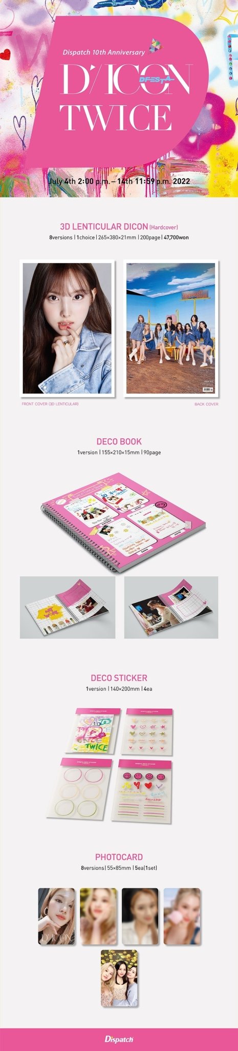 TWICE [D'Festa] 3D Lenticular DICON - Daebak