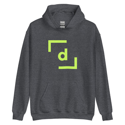 D’ Hooded Jacket (Unisex) - Green Logo