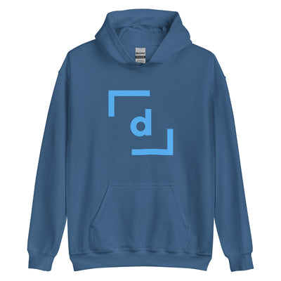 D’ Hooded Jacket (Unisex) - Blue Logo