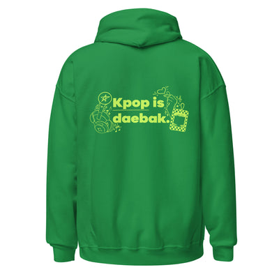 D' Hooded Sweatshirt - KPop is Daebak Back Print