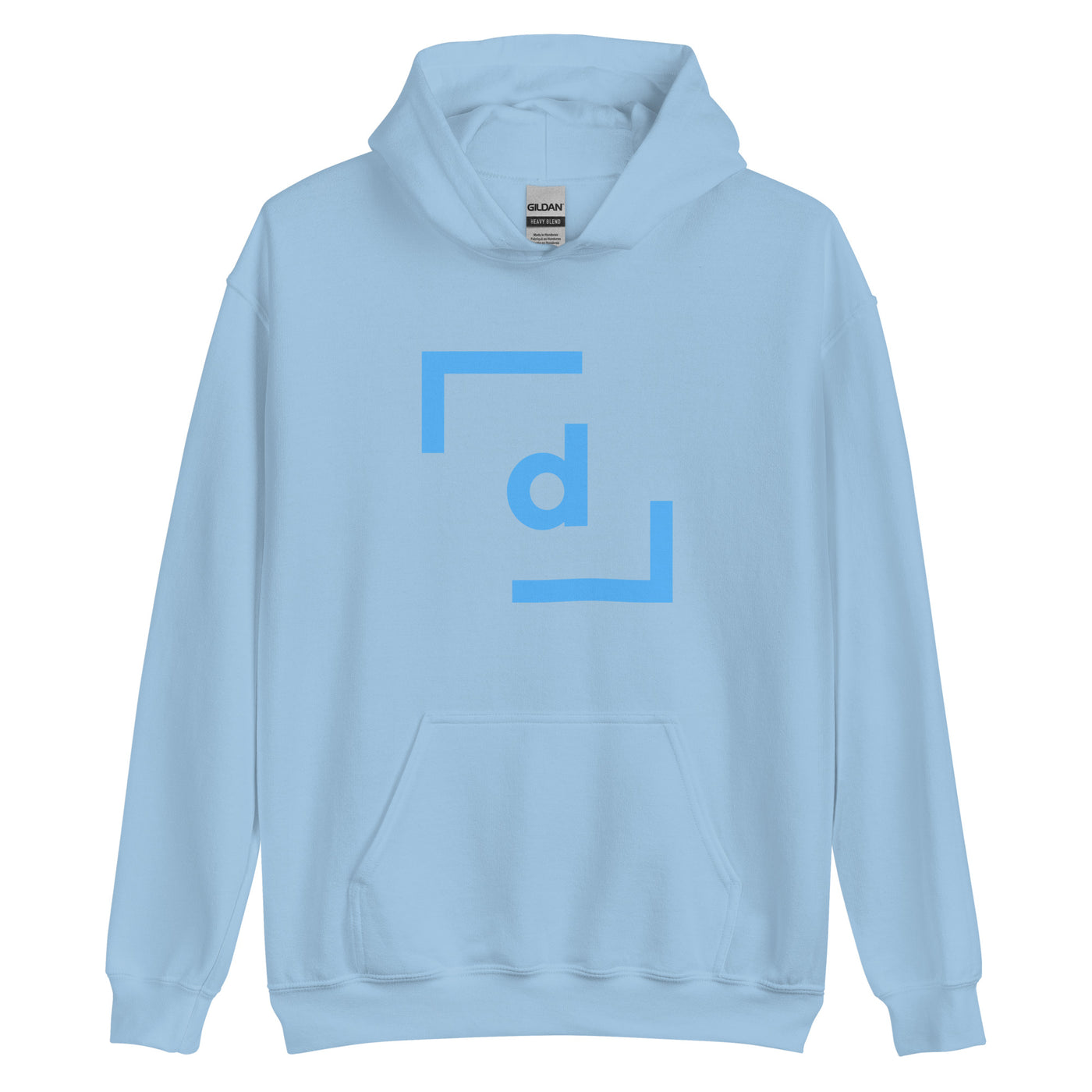 D’ Hooded Jacket (Unisex) - Blue Logo