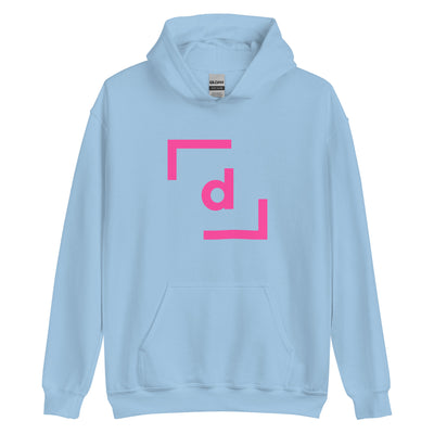 D’ Hooded Jacket (Unisex) - Pink Logo