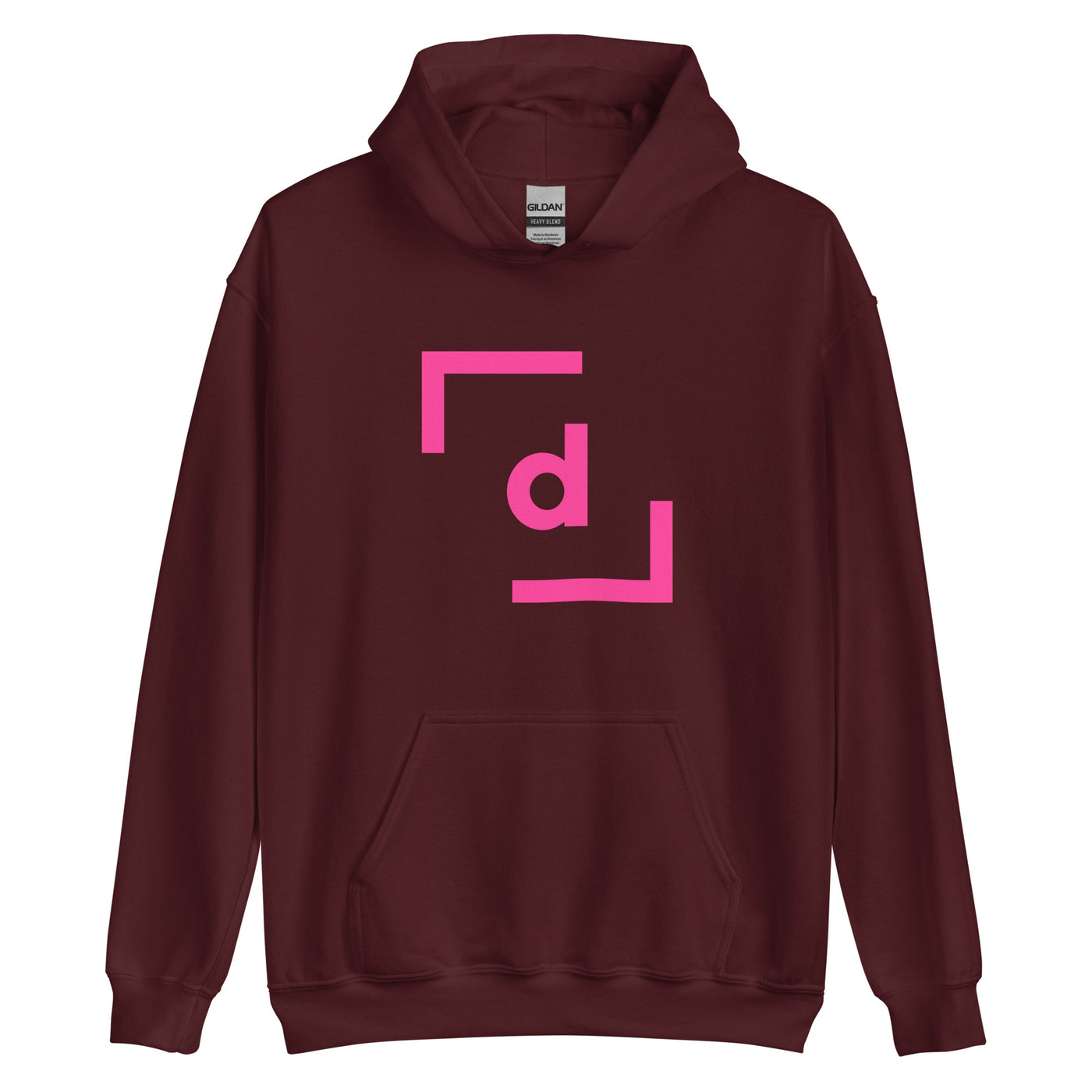 D’ Hooded Jacket (Unisex) - Pink Logo