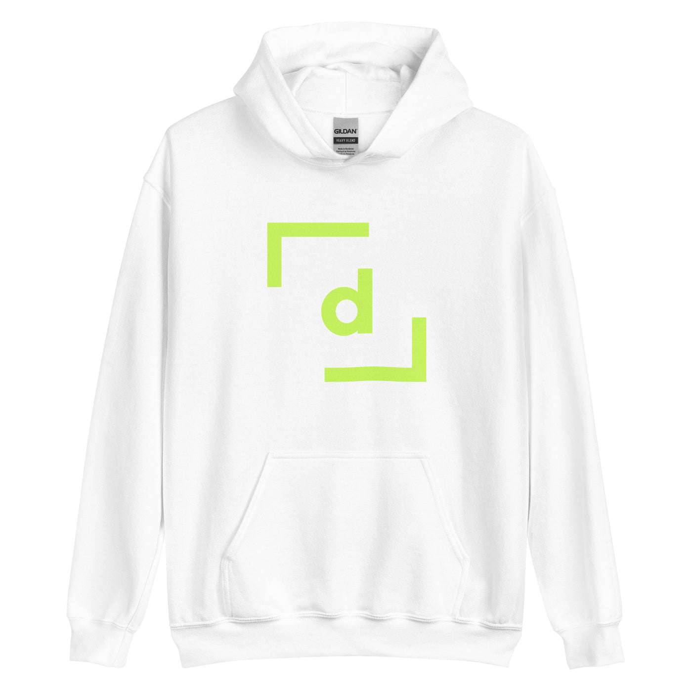 D’ Hooded Jacket (Unisex) - Green Logo