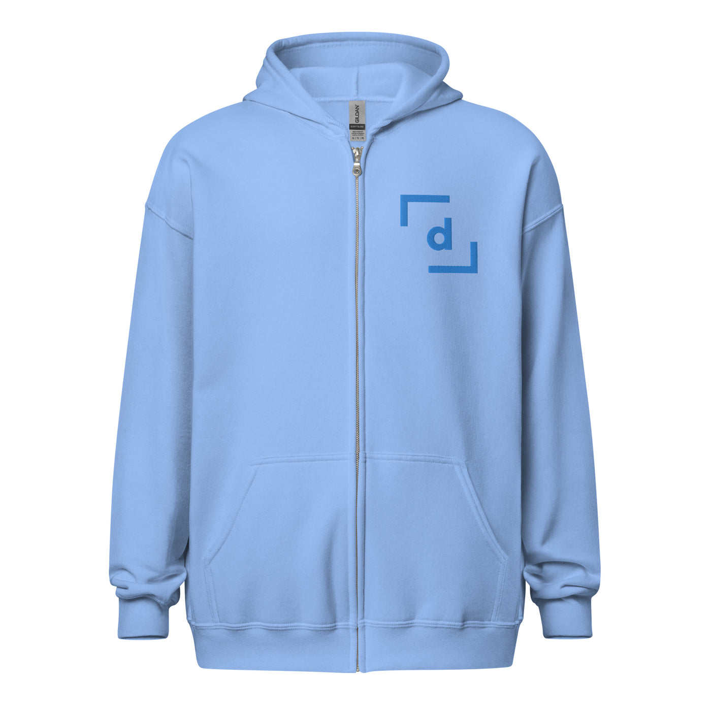 Daebak Zip-Up Hoodie (Unisex) - Blue Logo